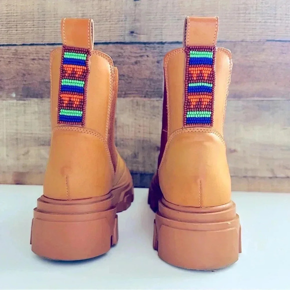 Farm Rio Lug Sole Beaded Platform Chelsea Boots - Picture 5 of 9